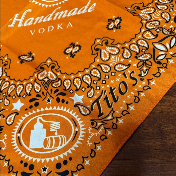 Tito’s Handmade Vodka Bandana in Orange - Picture 2 of 4